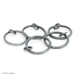 Blacksmith Pewter Patina Curtain Ring