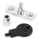 Polished Chrome Locking Pivot For Casement Stay