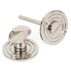 Polished Nickel Round Bathroom Thumbturn