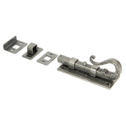 Blacksmith Pewter Patina Shepherds Crook Universal Bolt