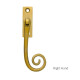 Polished Brass Slim Monkeytail Espagnolette Casement Fastener