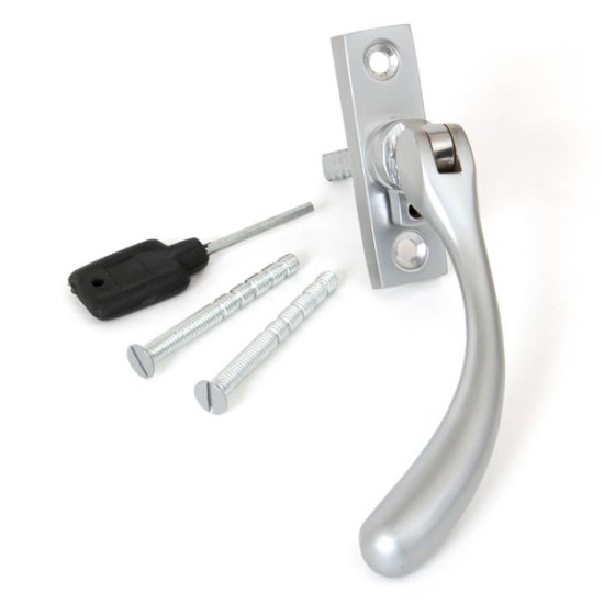 Satin Chrome Slim Peardrop Espagnolette Casement Fastener
