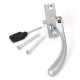 Satin Chrome Slim Peardrop Espagnolette Casement Fastener