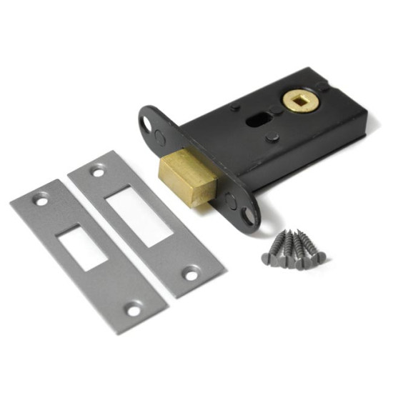 Kirkpatrick 5140 British Made Heavy Duty Tubular Bathroom Dead Bolt - Pewter Finish