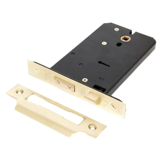 5 Lever Horizontal Sash Lock - Brass Finish