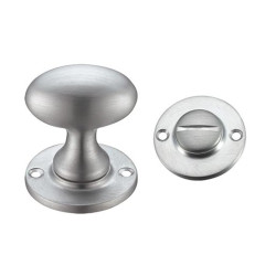 Higham Bathroom Turn and Release - Satin Chrome Finish