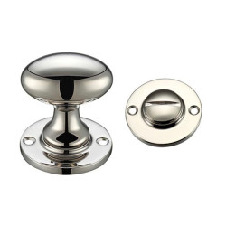 Higham Bathroom Turn and Release - Polished Nickel Finish