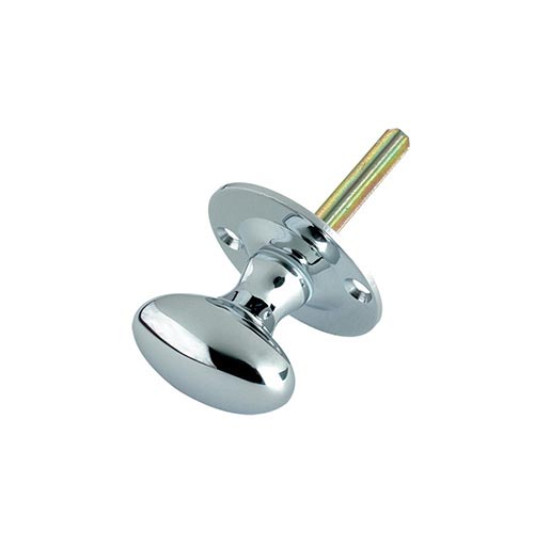 Oval Rack Bolt Thumb Turn - Polished Chrome