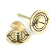 Aged Brass Round Bathroom Thumbturn