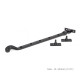 Black Rosehead Casement Stay