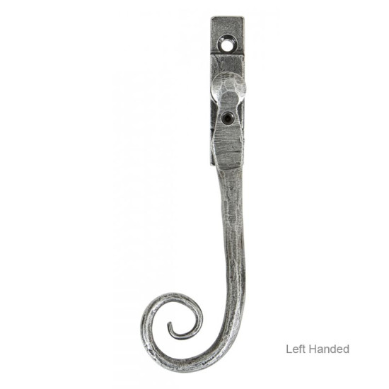 Blacksmith Pewter Patina Monkeytail Espagnolette Casement Fastener - Large