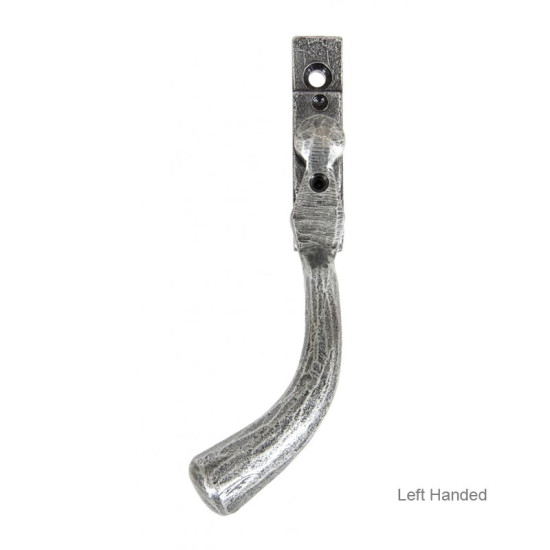Blacksmith Pewter Patina Peardrop Espagnolette Casement Fastener - Large