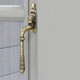 Reeded Espagnolette Casement Fastener - Aged Brass