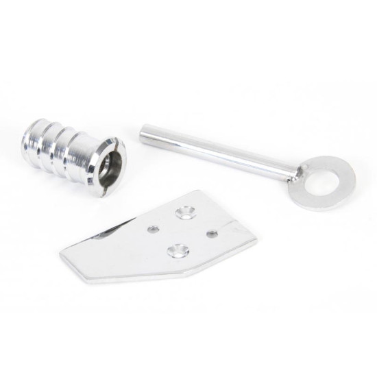 Polished Chrome Key Flush Stop For a Sash Window
