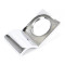Rustic Cylinder Latch Cover - Polished Chrome