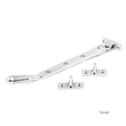 Polished Chrome Reeded Casement Stay