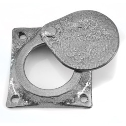 Kirkpatrick 1498 Normandy Swing Cylinder Latch Cover - Pewter Finish