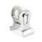 Period Euro Door Pull with Back-To-Back Fixings - Polished Chrome