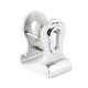 Period Euro Door Pull with Back-To-Back Fixings - Polished Chrome