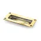Period Flush Pull Handle - Aged Brass