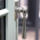 Locking Newbury Casement Fastener - Polished Chrome