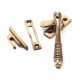 Locking Reeded Casement Fastener - Polished Bronze