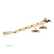 Polished Bronze Newbury Casement Stay