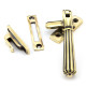 Locking Hinton Casement Fastener - Aged Brass