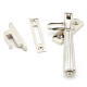 Locking Hinton Casement Fastener - Polished Nickel