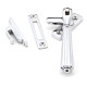 Locking Hinton Casement Fastener - Polished Chrome