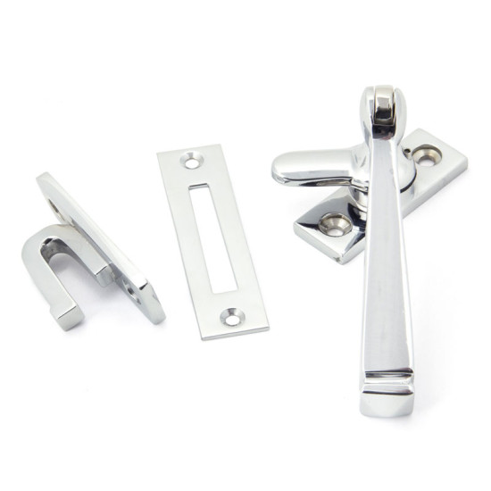 Locking Period Avon Casement Fastener - Polished Chrome