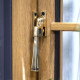 Night Vent Period Avon Lockable Casement Fastener - Aged Brass