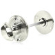 Polished Nickel Beehive Bathroom Thumbturn