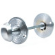 Satin Chrome Beehive Bathroom Thumbturn