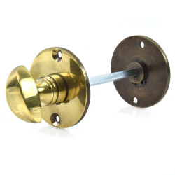 Aged Brass Lady Bathroom Thumbturn