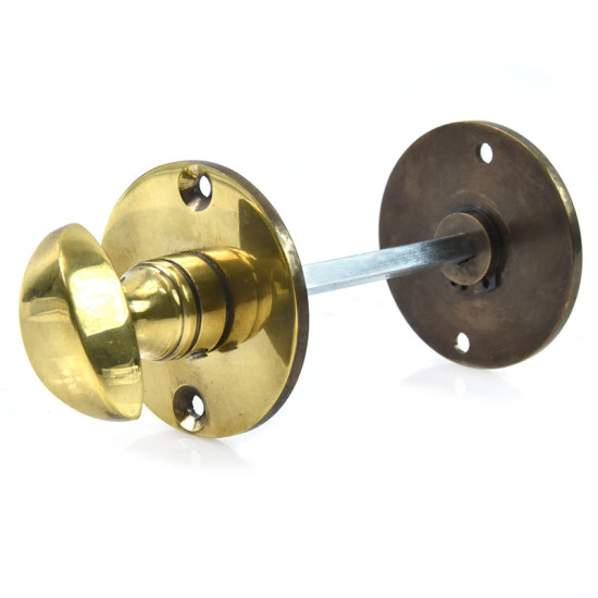 Aged Brass Lady Bathroom Thumbturn