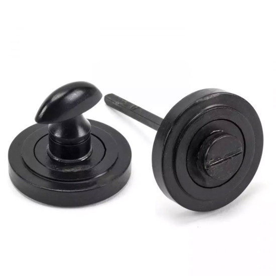 Blacksmith External Beeswax Art Deco Bathroom Thumbturn