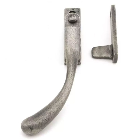 Antique Pewter Night Vent Locking Pear Drop Casement Fastener