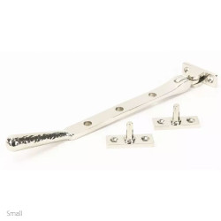 Polished Nickel Hammered Newbury Casement Stay