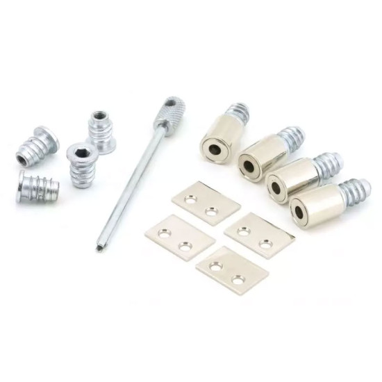 Polished Nickel Secure Stop For a Sash Window
