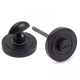 Matt Black Art Deco Bathroom Thumbturn