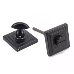 Matt Black Square Bathroom Thumbturn