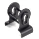 Matt Black Euro Door Pull with Back-To-Back Fixings