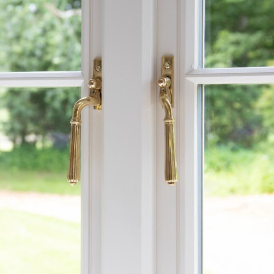 Hinton Espagnolette Casement Fastener - Polished Brass