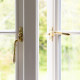 Reeded Espagnolette Casement Fastener - Polished Brass