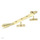 Polished Brass Reeded Casement Stay