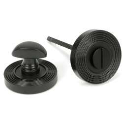 Aged Bronze Beehive Bathroom Thumbturn Set