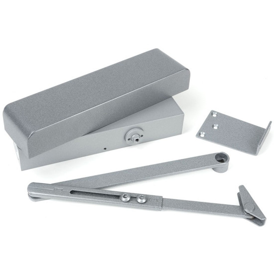Pewter Heavy Duty Door Closer and Cover
