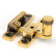 Narrow Brompton Quadrant Fastener - Aged Brass