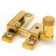 Narrow Brompton Quadrant Fastener - Polished Brass